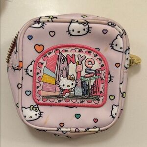 Stoney Clover Lane Pink Hello Kitty NYC Patch Kids Coin Purse